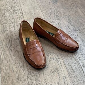Cole Haan Men's Tan Leather Penny Loafers Size 8.5